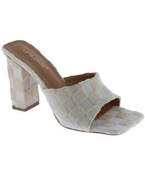 Unilady Cream Slip On Sandals Size 7